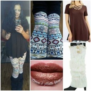 One Size Adult Small Aztec Symbol Leggings